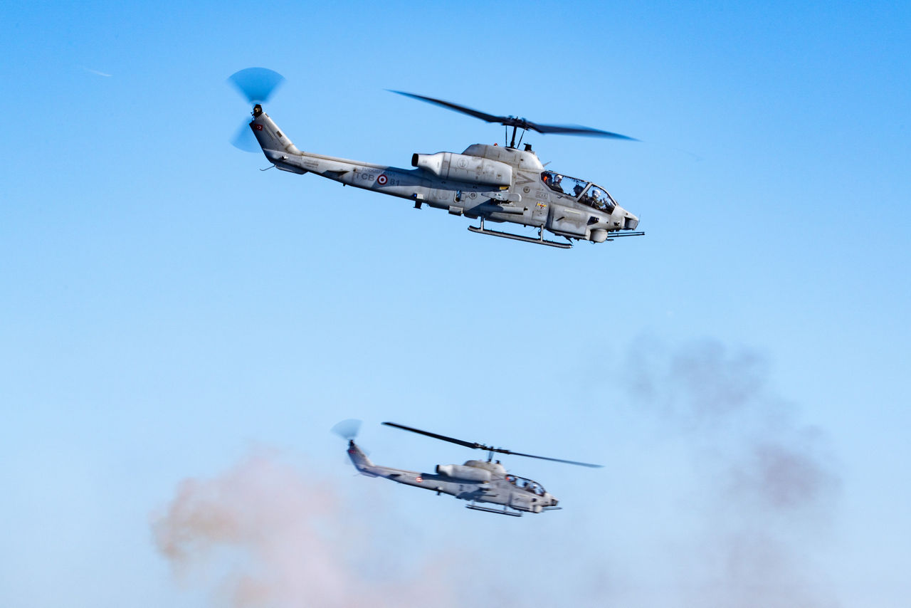 Turkish attack helicopters carry out tactical flight manoeuvres in support of amphibious operations during exercise Steadfast Dart 26.

Between January and March, around 10,000 troops from 13 NATO Allies deployed across Europe for exercise Steadfast Dart 26 — the Alliance’s largest and most visible drill of the year. The exercise brought together 17 naval vessels, more than 20 aircraft and roughly 1,500 military vehicles in Germany, testing NATO’s rapid reinforcement and coordination across land, air, sea and cyber domains.