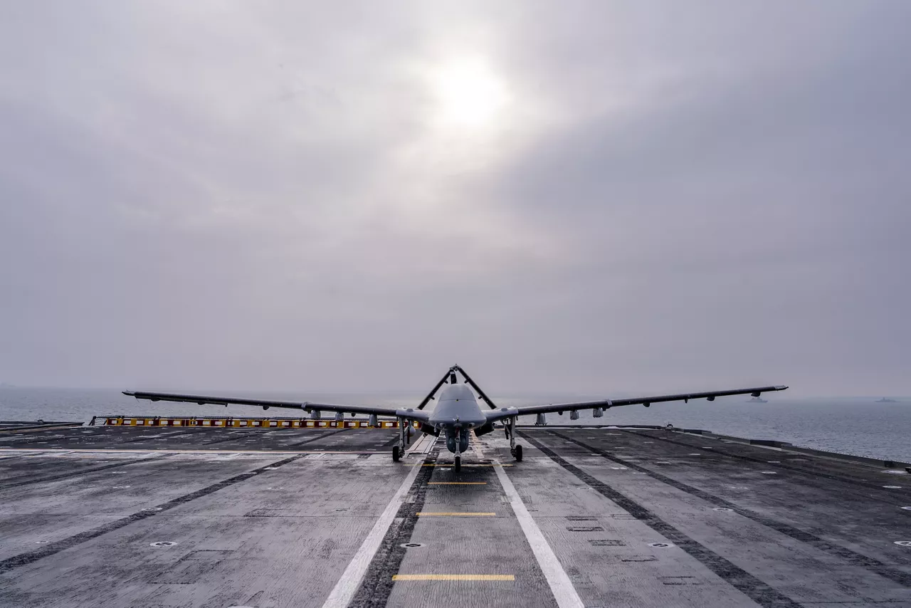 A Turkish TB3 drone lines the flight deck of TCG Anadolu.

Between January and March, around 10,000 troops from 13 NATO Allies deployed across Europe for exercise Steadfast Dart 26 — the Alliance’s largest and most visible drill of the year. The exercise brought together 17 naval vessels, more than 20 aircraft and roughly 1,500 military vehicles in Germany, testing NATO’s rapid reinforcement and coordination across land, air, sea and cyber domains.

