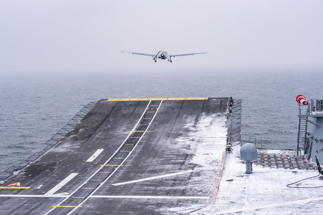 A Turkish TB3 drone launches from TCG Anadolu during exercise Steadfast Dart 26.

Between January and March, around 10,000 troops from 13 NATO Allies deployed across Europe for exercise Steadfast Dart 26 — the Alliance’s largest and most visible drill of the year. The exercise brought together 17 naval vessels, more than 20 aircraft and roughly 1,500 military vehicles in Germany, testing NATO’s rapid reinforcement and coordination across land, air, sea and cyber domains.