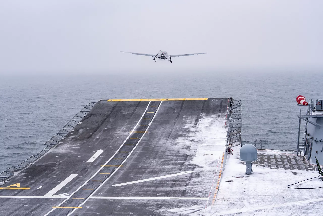 A Turkish TB3 drone launches from TCG Anadolu during exercise Steadfast Dart 26.

Between January and March, around 10,000 troops from 13 NATO Allies deployed across Europe for exercise Steadfast Dart 26 — the Alliance’s largest and most visible drill of the year. The exercise brought together 17 naval vessels, more than 20 aircraft and roughly 1,500 military vehicles in Germany, testing NATO’s rapid reinforcement and coordination across land, air, sea and cyber domains.