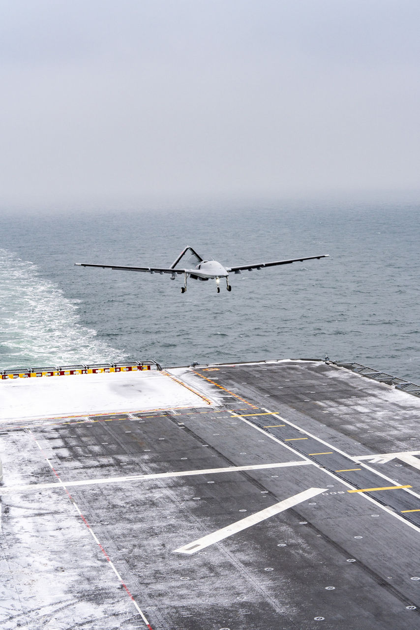 A Turkish TB3 drone lands on TCG Anadolu during exercise Steadfast Dart 26.

Between January and March, around 10,000 troops from 13 NATO Allies deployed across Europe for exercise Steadfast Dart 26 — the Alliance’s largest and most visible drill of the year. The exercise brought together 17 naval vessels, more than 20 aircraft and roughly 1,500 military vehicles in Germany, testing NATO’s rapid reinforcement and coordination across land, air, sea and cyber domains.