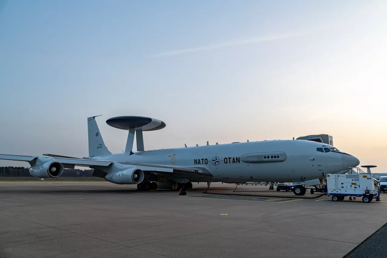 A NATO E-3A Airborne Warning & Control System (AWACS) aircraft sits on the tarmac at NATO Air Base Geilenkirchen, Germany.

NATO’s Airborne Warning and Control System (AWACS) launched its first surveillance flight over the Barents Sea on 6 March 2026 in support of the enhanced vigilance activity “Arctic Sentry.” Arctic Sentry brings together exercises, troops and capabilities from several NATO Allies across the Arctic and the High North. By boosting surveillance and sharpening joint readiness, ”Arctic Sentry”  helps ensure that NATO and Allies can respond together to challenges in one of the world’s most strategically important regions.