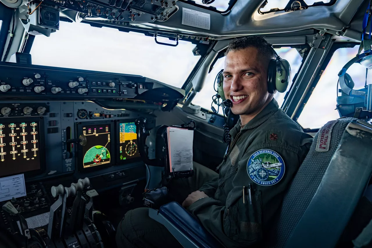 A United States Air Force pilot patrols the skies aboard a NATO E‑3A Airborne Warning and Control System (AWACS) aircraft.

NATO’s Airborne Warning and Control System (AWACS) launched its first surveillance flight over the Barents Sea on 6 March 2026 in support of the enhanced vigilance activity “Arctic Sentry.” Arctic Sentry brings together exercises, troops and capabilities from several NATO Allies across the Arctic and the High North. By boosting surveillance and sharpening joint readiness, ”Arctic Sentry”  helps ensure that NATO and Allies can respond together to challenges in one of the world’s most strategically important regions.