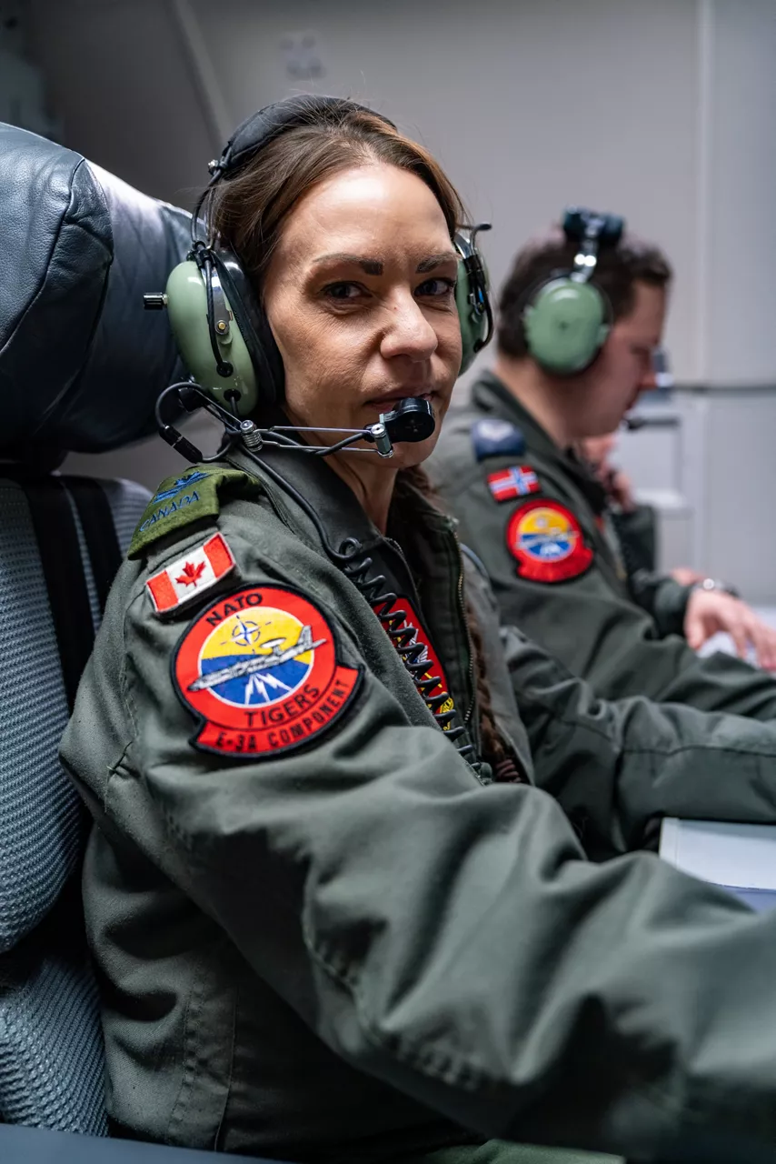 A Canadian aircrew member monitors the skies from aboard a NATO E‑3A Airborne Warning and Control System (AWACS) aircraft.

NATO’s Airborne Warning and Control System (AWACS) launched its first surveillance flight over the Barents Sea on 6 March 2026 in support of the enhanced vigilance activity “Arctic Sentry.” Arctic Sentry brings together exercises, troops and capabilities from several NATO Allies across the Arctic and the High North. By boosting surveillance and sharpening joint readiness, ”Arctic Sentry”  helps ensure that NATO and Allies can respond together to challenges in one of the world’s most strategically important regions.