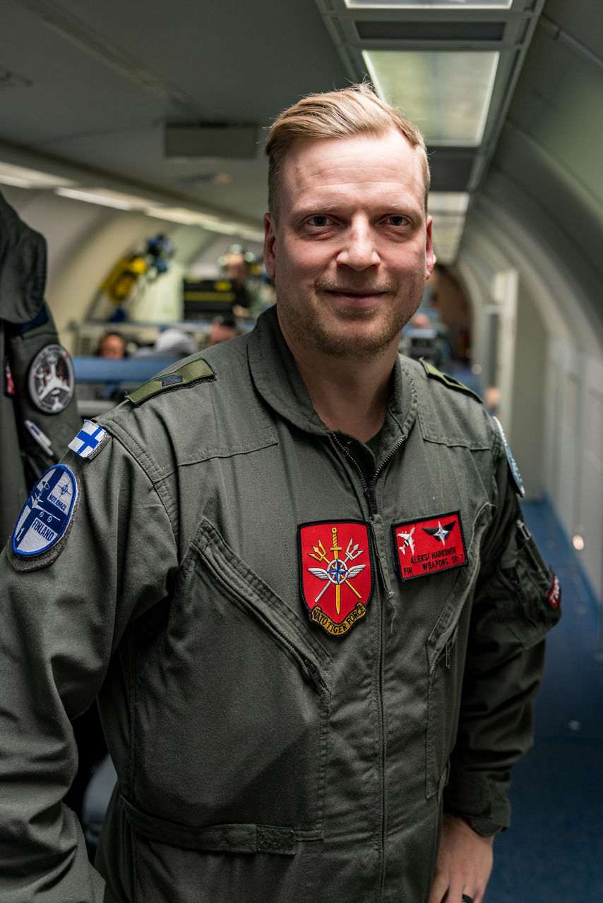 A Finnish aircrew member looks toward the camera aboard a NATO E‑3A Airborne Warning and Control System (AWACS) aircraft.

NATO’s Airborne Warning and Control System (AWACS) launched its first surveillance flight over the Barents Sea on 6 March 2026 in support of the enhanced vigilance activity “Arctic Sentry.” Arctic Sentry brings together exercises, troops and capabilities from several NATO Allies across the Arctic and the High North. By boosting surveillance and sharpening joint readiness, ”Arctic Sentry”  helps ensure that NATO and Allies can respond together to challenges in one of the world’s most strategically important regions.