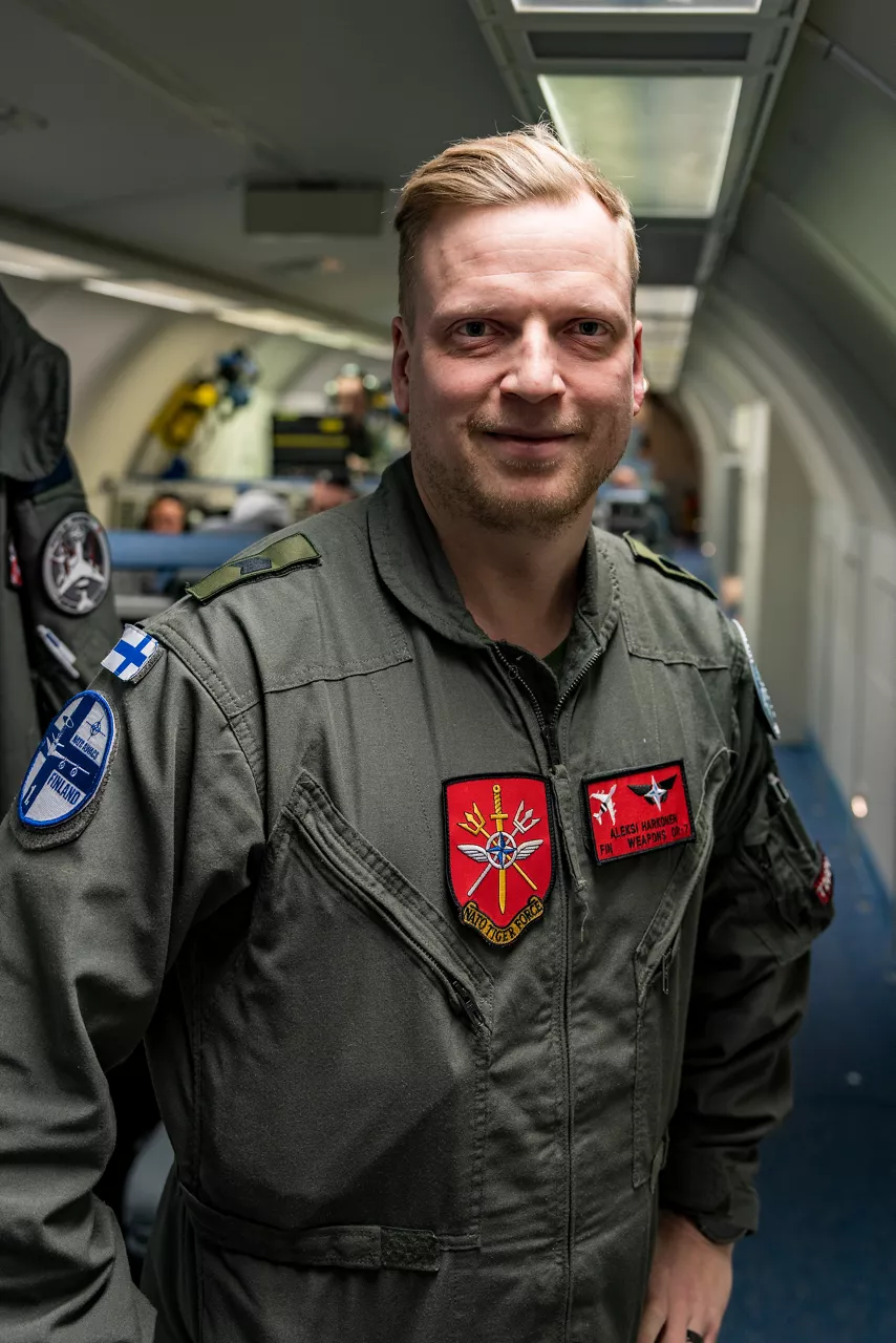 A Finnish aircrew member looks toward the camera aboard a NATO E‑3A Airborne Warning and Control System (AWACS) aircraft.

NATO’s Airborne Warning and Control System (AWACS) launched its first surveillance flight over the Barents Sea on 6 March 2026 in support of the enhanced vigilance activity “Arctic Sentry.” Arctic Sentry brings together exercises, troops and capabilities from several NATO Allies across the Arctic and the High North. By boosting surveillance and sharpening joint readiness, ”Arctic Sentry”  helps ensure that NATO and Allies can respond together to challenges in one of the world’s most strategically important regions.