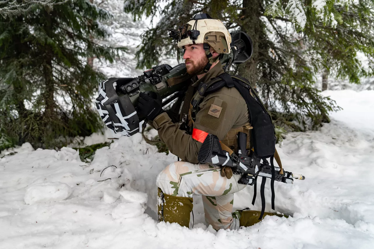 A French soldier carries an anti‑tank weapon while moving through deep snow.

Exercise Cold Response 2026 brought together more than 32,000 troops from 14 Allied nations for intensive training above the Arctic circle in Norway and Finland. In Lapland, Finland, soldiers trained side‑by‑side to reinforce defensive positions and carry out tasks that test their endurance and teamwork in an environment where freezing temperatures, deep snow and long distances make every movement a challenge. Working together in these tough conditions helps Allies improve coordination, build trust and stay ready to work together in the harsh Arctic conditions, whenever needed. Cold Response is part of NATO’s recently established vigilance activity Arctic Sentry, dedicated to the defence and security of the High North and the Arctic.