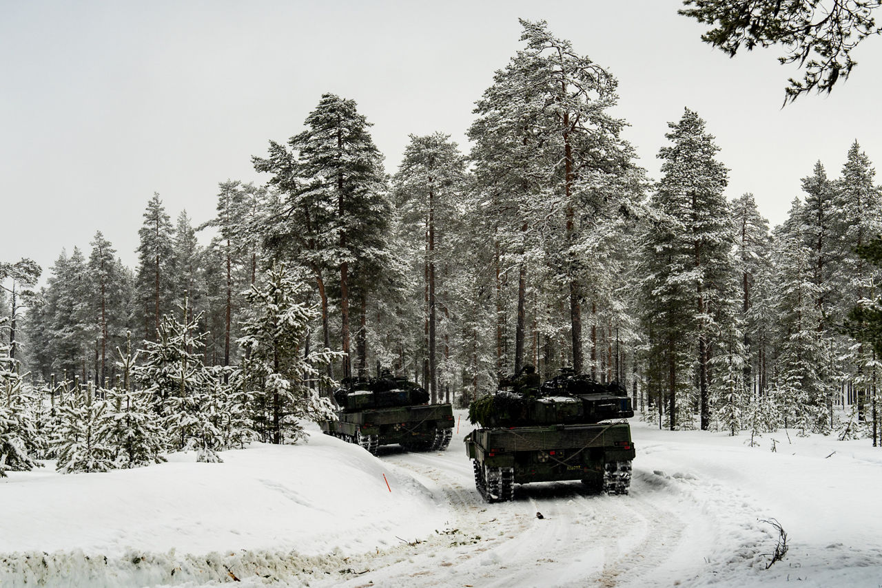 Swedish tanks advance through harsh Arctic conditions.

Exercise Cold Response 2026 brought together more than 32,000 troops from 14 Allied nations for intensive training above the Arctic circle in Norway and Finland. In Lapland, Finland, soldiers trained side‑by‑side to reinforce defensive positions and carry out tasks that test their endurance and teamwork in an environment where freezing temperatures, deep snow and long distances make every movement a challenge. Working together in these tough conditions helps Allies improve coordination, build trust and stay ready to work together in the harsh Arctic conditions, whenever needed. Cold Response is part of NATO’s recently established vigilance activity Arctic Sentry, dedicated to the defence and security of the High North and the Arctic.