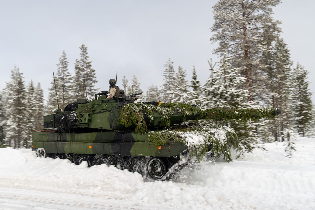 A Swedish tank drives through the thick snow as part of defence drills in Lapland, Finland.

Exercise Cold Response 2026 brought together more than 32,000 troops from 14 Allied nations for intensive training above the Arctic circle in Norway and Finland. In Lapland, Finland, soldiers trained side‑by‑side to reinforce defensive positions and carry out tasks that test their endurance and teamwork in an environment where freezing temperatures, deep snow and long distances make every movement a challenge. Working together in these tough conditions helps Allies improve coordination, build trust and stay ready to work together in the harsh Arctic conditions, whenever needed. Cold Response is part of NATO’s recently established vigilance activity Arctic Sentry, dedicated to the defence and security of the High North and the Arctic.