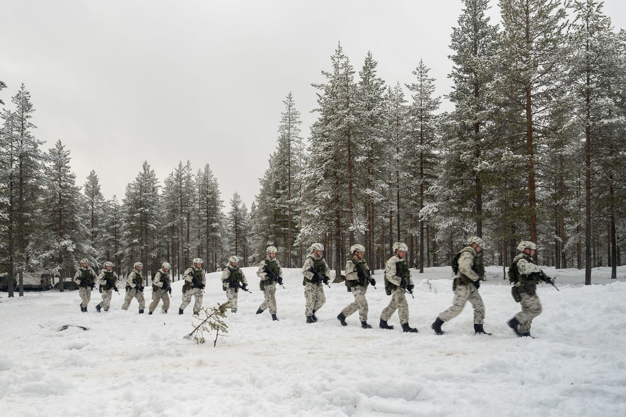 Finnish soldiers advance across the snow-covered terrain in harsh Arctic conditions.

Exercise Cold Response 2026 brought together more than 32,000 troops from 14 Allied nations for intensive training above the Arctic circle in Norway and Finland. In Lapland, Finland, soldiers trained side‑by‑side to reinforce defensive positions and carry out tasks that test their endurance and teamwork in an environment where freezing temperatures, deep snow and long distances make every movement a challenge. Working together in these tough conditions helps Allies improve coordination, build trust and stay ready to work together in the harsh Arctic conditions, whenever needed. Cold Response is part of NATO’s recently established vigilance activity Arctic Sentry, dedicated to the defence and security of the High North and the Arctic.