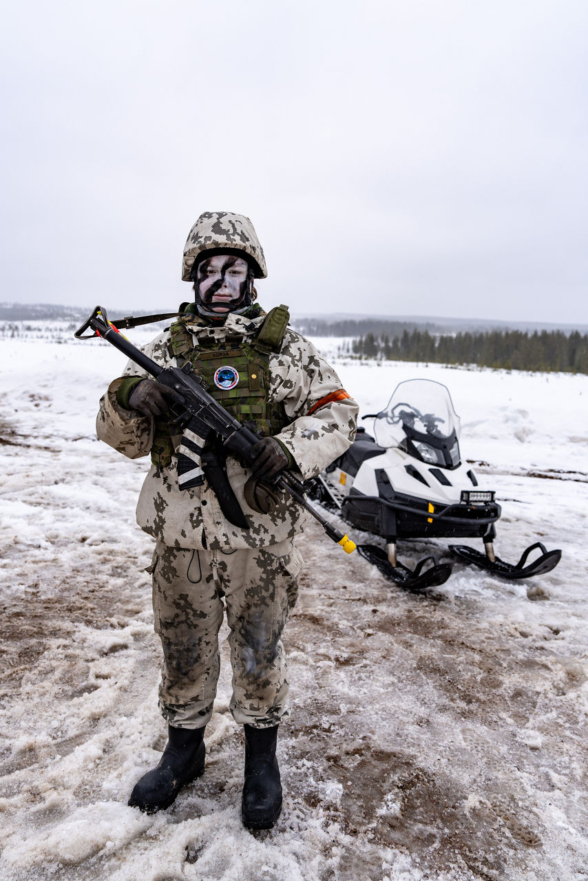 A Finnish soldier looks toward the camera during Exercise Cold Response 26.

Exercise Cold Response 2026 brought together more than 32,000 troops from 14 Allied nations for intensive training above the Arctic circle in Norway and Finland. In Lapland, Finland, soldiers trained side‑by‑side to reinforce defensive positions and carry out tasks that test their endurance and teamwork in an environment where freezing temperatures, deep snow and long distances make every movement a challenge. Working together in these tough conditions helps Allies improve coordination, build trust and stay ready to work together in the harsh Arctic conditions, whenever needed. Cold Response is part of NATO’s recently established vigilance activity Arctic Sentry, dedicated to the defence and security of the High North and the Arctic.