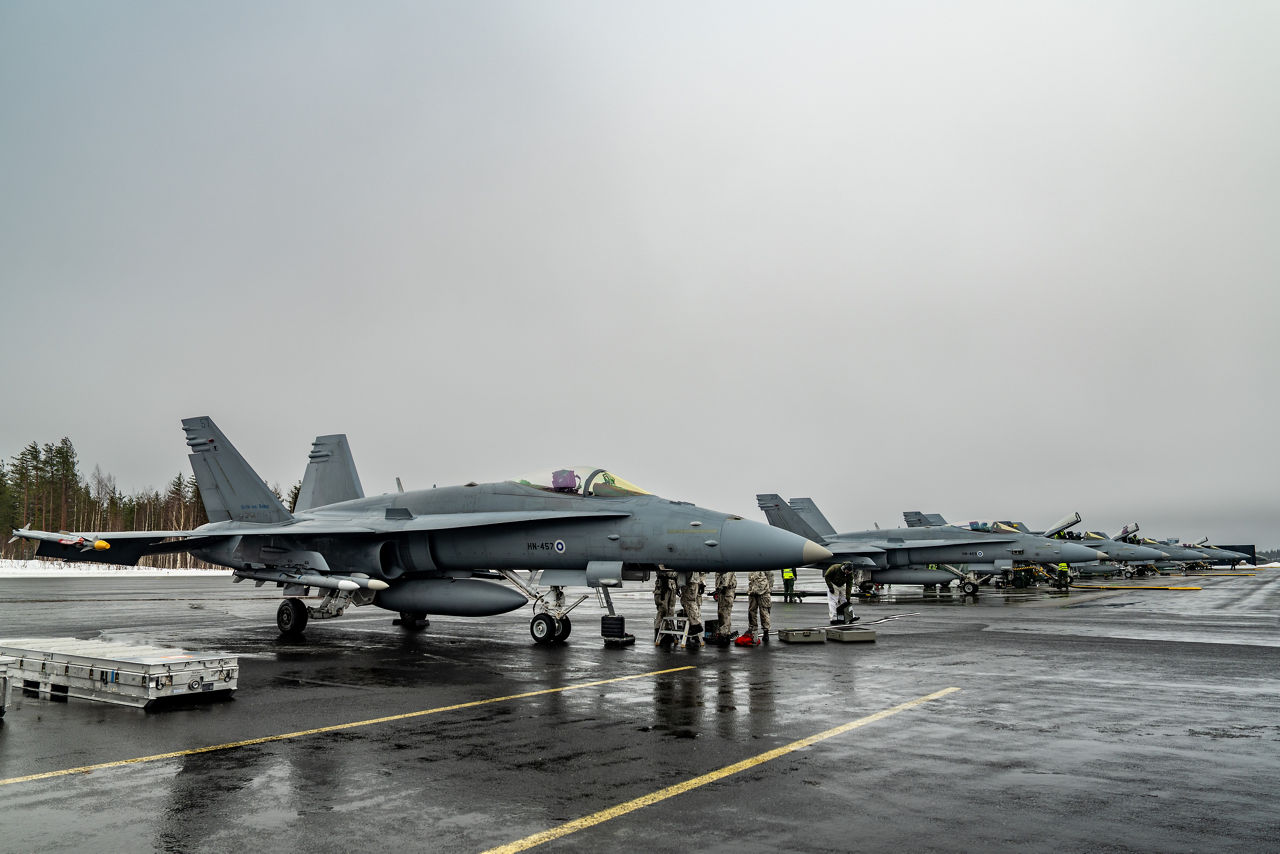 Finnish Air Force F/A‑18 Hornet fighter jets conduct pre-flight checks during Exercise Cold Response 2026 in Rovaniemi, Finland.

Exercise Cold Response 2026 showcased how Allied aircraft and aircrews operate in one of the most demanding environments on earth. In Finland’s Lapland region, Finnish F/A-18 fighter jets launched from icy runways while US Marines KC-130 tankers demonstrated their vital refuelling capabilities, both in the air, extending mission range, and on the ground, where they can set up temporary refuelling spots to support aircraft operation in remote locations. Pilots, ground crews and support teams trained side by side to maintain aircraft, coordinate sorties and ensure safe operations despite the Arctic’s extreme temperatures and challenging conditions. Cold Response is part of NATO’s recently established vigilance activity Arctic Sentry, dedicated to the defence and security of the High North and the Arctic, and it took place in Norway and Finland from 9 to 20 March 2026.