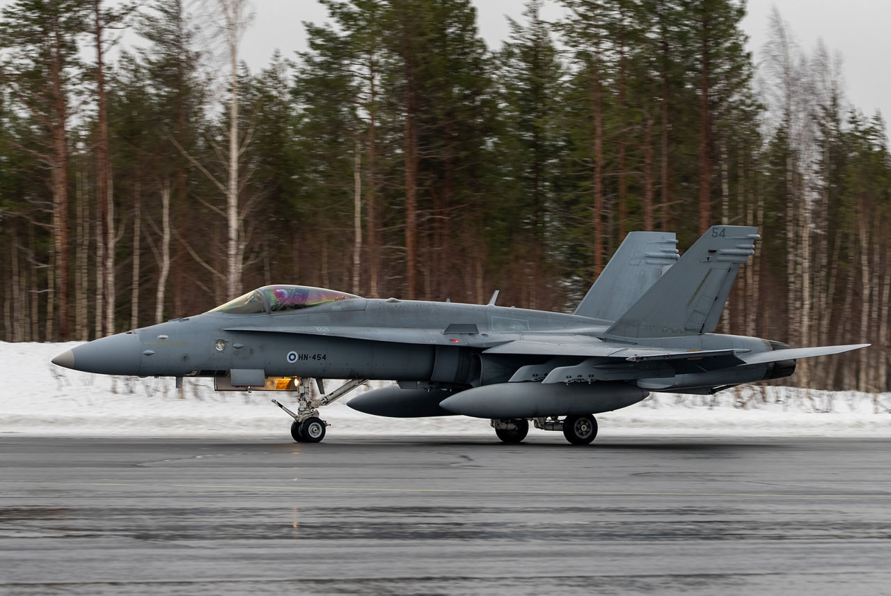 Finnish Air Force F/A‑18 Hornet fighter jet taxis to runway during Exercise Cold Response 2026 in Rovaniemi, Finland.

Exercise Cold Response 2026 showcased how Allied aircraft and aircrews operate in one of the most demanding environments on earth. In Finland’s Lapland region, Finnish F/A-18 fighter jets launched from icy runways while US Marines KC-130 tankers demonstrated their vital refuelling capabilities, both in the air, extending mission range, and on the ground, where they can set up temporary refuelling spots to support aircraft operation in remote locations. Pilots, ground crews and support teams trained side by side to maintain aircraft, coordinate sorties and ensure safe operations despite the Arctic’s extreme temperatures and challenging conditions. Cold Response is part of NATO’s recently established vigilance activity Arctic Sentry, dedicated to the defence and security of the High North and the Arctic, and it took place in Norway and Finland from 9 to 20 March 2026.