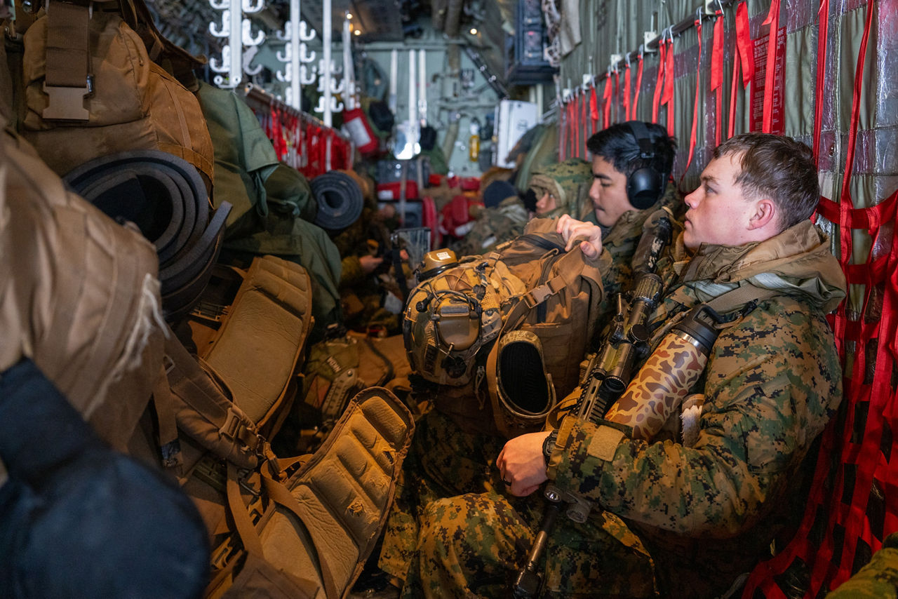 US Marines on board a US Marine Corps KC‑130J prepare for take‑off during Exercise Cold Response 2026 in Rovaniemi, Finland.

Exercise Cold Response 2026 showcased how Allied aircraft and aircrews operate in one of the most demanding environments on earth. In Finland’s Lapland region, Finnish F/A-18 fighter jets launched from icy runways while US Marines KC-130 tankers demonstrated their vital refuelling capabilities, both in the air, extending mission range, and on the ground, where they can set up temporary refuelling spots to support aircraft operation in remote locations. Pilots, ground crews and support teams trained side by side to maintain aircraft, coordinate sorties and ensure safe operations despite the Arctic’s extreme temperatures and challenging conditions. Cold Response is part of NATO’s recently established vigilance activity Arctic Sentry, dedicated to the defence and security of the High North and the Arctic, and it took place in Norway and Finland from 9 to 20 March 2026.