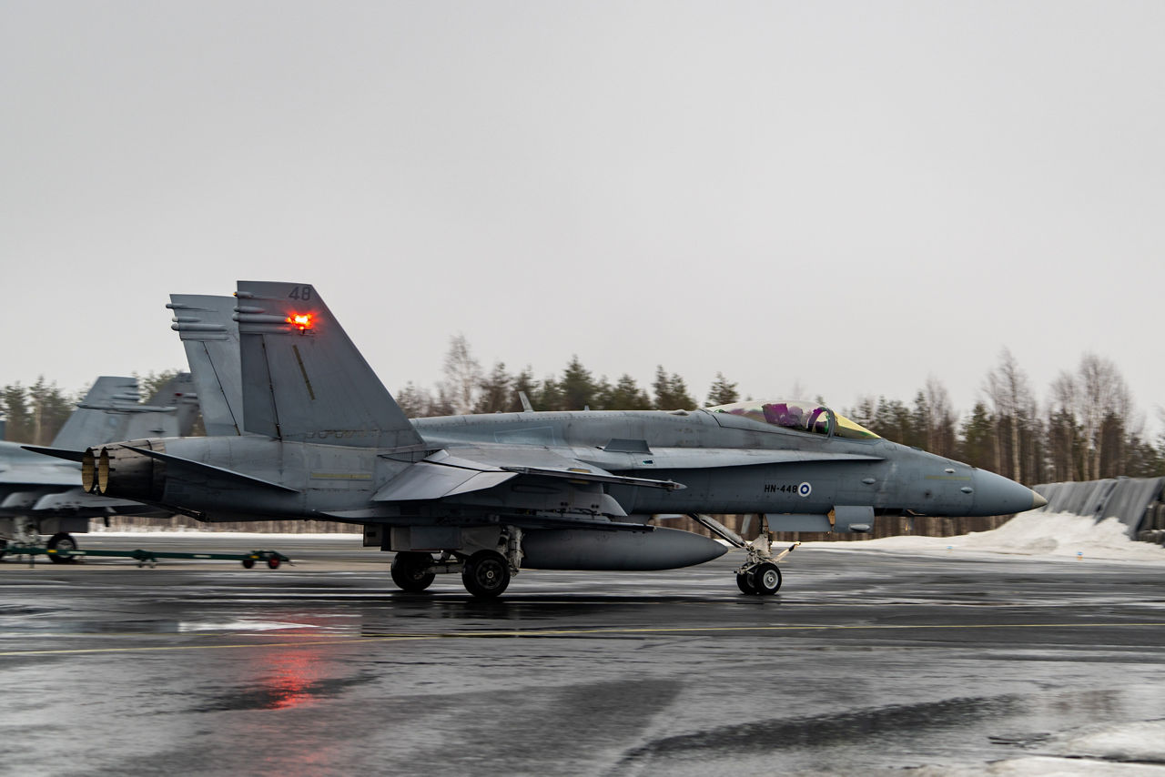 A Finnish Air Force F/A-18 Hornet taxis out for departure during Exercise Cold Response 2026 in Rovaniemi, Finland.

Exercise Cold Response 2026 showcased how Allied aircraft and aircrews operate in one of the most demanding environments on earth. In Finland’s Lapland region, Finnish F/A-18 fighter jets launched from icy runways while US Marines KC-130 tankers demonstrated their vital refuelling capabilities, both in the air, extending mission range, and on the ground, where they can set up temporary refuelling spots to support aircraft operation in remote locations. Pilots, ground crews and support teams trained side by side to maintain aircraft, coordinate sorties and ensure safe operations despite the Arctic’s extreme temperatures and challenging conditions. Cold Response is part of NATO’s recently established vigilance activity Arctic Sentry, dedicated to the defence and security of the High North and the Arctic, and it took place in Norway and Finland from 9 to 20 March 2026.
