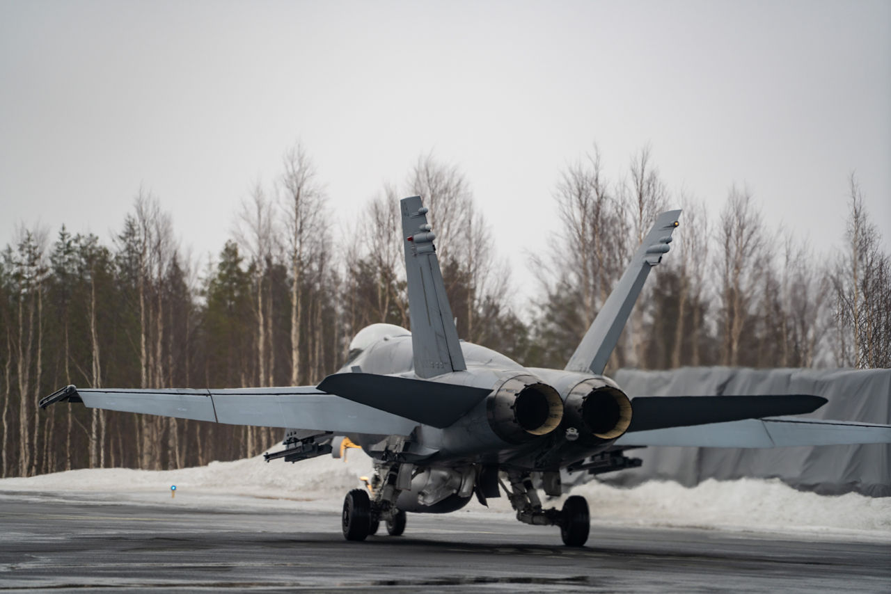 A Finnish Air Force F/A‑18 Hornet heads toward the runway during Exercise Cold Response 2026 in Rovaniemi, Finland.

Exercise Cold Response 2026 showcased how Allied aircraft and aircrews operate in one of the most demanding environments on earth. In Finland’s Lapland region, Finnish F/A-18 fighter jets launched from icy runways while US Marines KC-130 tankers demonstrated their vital refuelling capabilities, both in the air, extending mission range, and on the ground, where they can set up temporary refuelling spots to support aircraft operation in remote locations. Pilots, ground crews and support teams trained side by side to maintain aircraft, coordinate sorties and ensure safe operations despite the Arctic’s extreme temperatures and challenging conditions. Cold Response is part of NATO’s recently established vigilance activity Arctic Sentry, dedicated to the defence and security of the High North and the Arctic, and it took place in Norway and Finland from 9 to 20 March 2026.