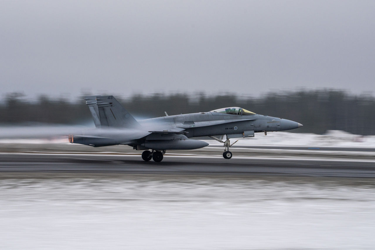 A Finnish Air Force F/A-18 Hornet takes off with its afterburner engaged during Exercise Cold Response 2026 in Rovaniemi, Finland.

Exercise Cold Response 2026 showcased how Allied aircraft and aircrews operate in one of the most demanding environments on earth. In Finland’s Lapland region, Finnish F/A-18 fighter jets launched from icy runways while US Marines KC-130 tankers demonstrated their vital refuelling capabilities, both in the air, extending mission range, and on the ground, where they can set up temporary refuelling spots to support aircraft operation in remote locations. Pilots, ground crews and support teams trained side by side to maintain aircraft, coordinate sorties and ensure safe operations despite the Arctic’s extreme temperatures and challenging conditions. Cold Response is part of NATO’s recently established vigilance activity Arctic Sentry, dedicated to the defence and security of the High North and the Arctic, and it took place in Norway and Finland from 9 to 20 March 2026.