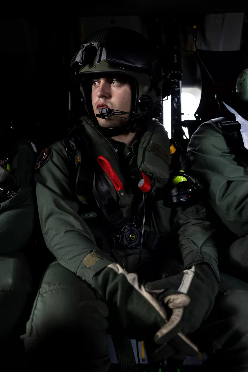 An Italian Navy helicopter crewman rides an NH90 helicopter out to the aircraft carrier ITS Cavour during Neptune Strike, an enhanced Vigilance Activity taking place in the Western and Central Mediterranean Sea from 25 March to 1 April 2026. Naval Striking and Support Forces NATO (STRIKFORNATO), a Portugal-based maritime command, leads several Neptune Strike iterations every year, focusing on improving Allied integration at sea while expanding our presence and awareness. This iteration involved Carrier Strike Groups from France, Italy and Spain.