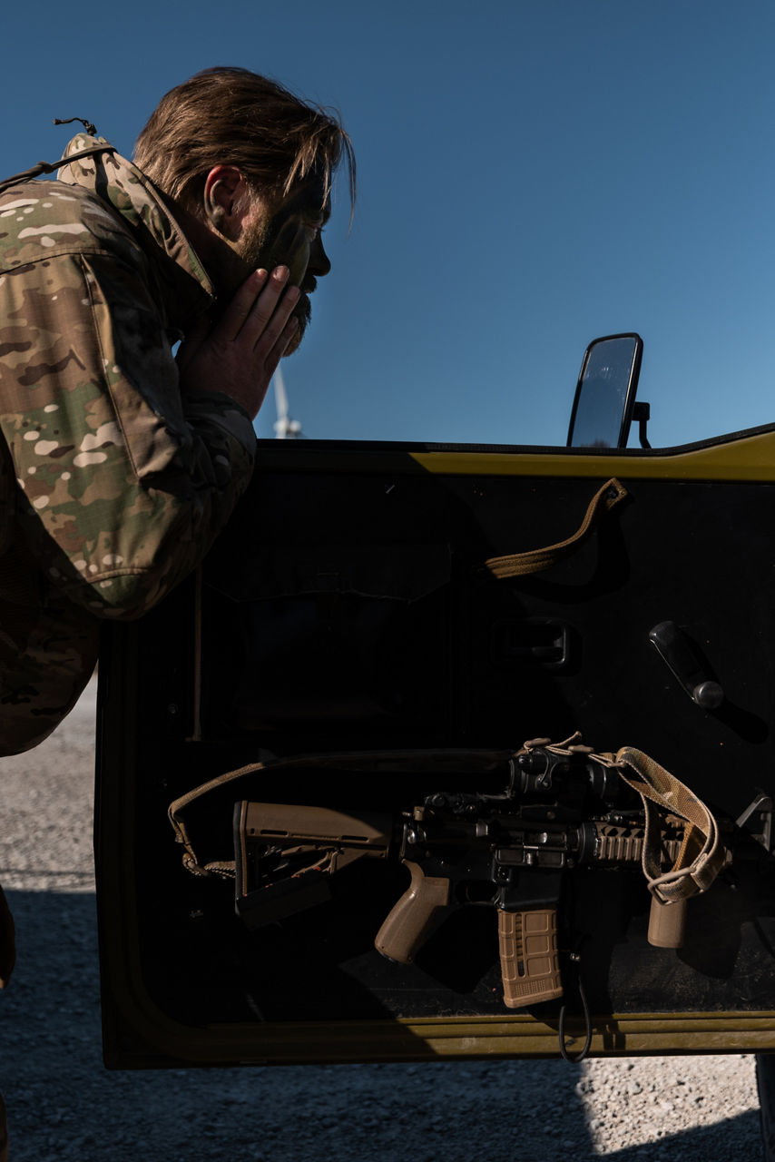 A Danish Home Guard soldier applies face paint prior to moving out on a reconnaissance patrol on Gotland Island in Sweden during Exercise Aurora 26. Past iterations of Aurora, Swedish-led military exercise series, focused on mobilising the country’s armed forces for national defence, this year’s iteration also set out to test Sweden’s ability to incorporate Allied forces in those plans. More than 18,000 soldiers from 13 countries participated.