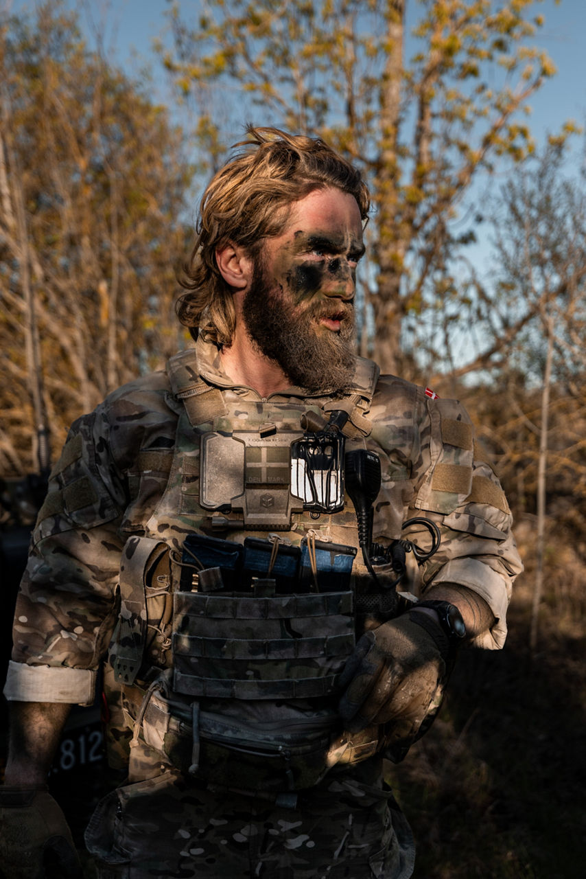 A Danish Home Guard soldier in the field following a reconnaissance patrol on Gotland Island in Sweden during Exercise Aurora 26. Past iterations of Aurora, Swedish-led military exercise series, focused on mobilising the country’s armed forces for national defence, this year’s iteration also set out to test Sweden’s ability to incorporate Allied forces in those plans. More than 18,000 soldiers from 13 countries participated.