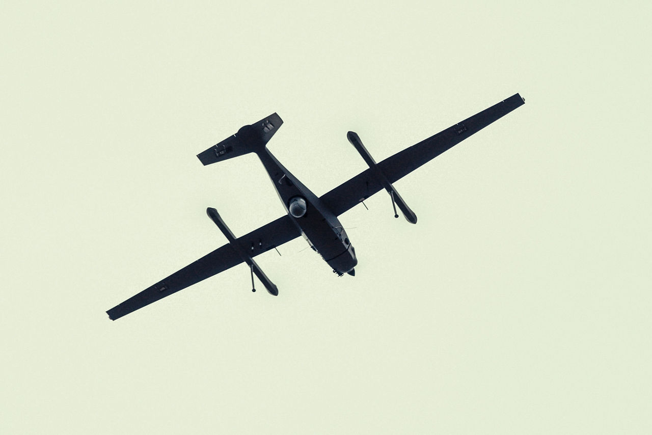 An AR3 Evolution reconnaissance drone used by British Army forces in Estonia flies overhead during Exercise Spring Storm 26. Spring Storm is the largest annual exercise of the Estonian Defence Forces, testing the leadership and combat readiness of the Estonian Army, Air Force, Navy and Cyber Command, as well as the Estonian Defence League. Forces from NATO's multinational battlegroup in Estonia also participated, ensuring that, should Estonia need to defend its territory, its troops will be ready to seamlessly integrate Allied combat power. Spring Storm 26 took place throughout Estonia and in northern Latvia from 4 May to 1 June 2026.