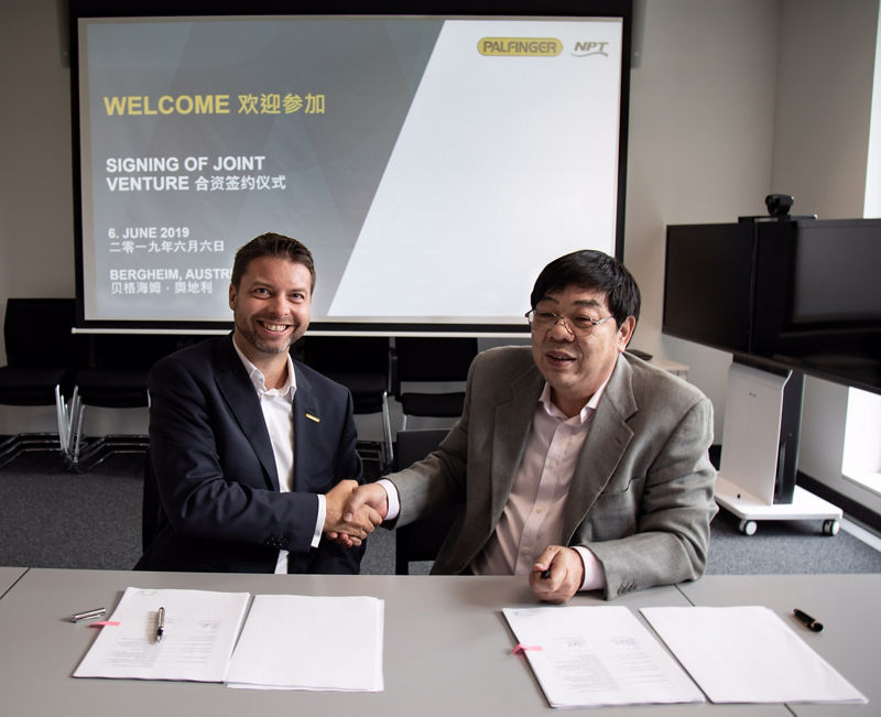 PALFINGER signs joint venture with Chinese lifeboat manufacturer Neptune 