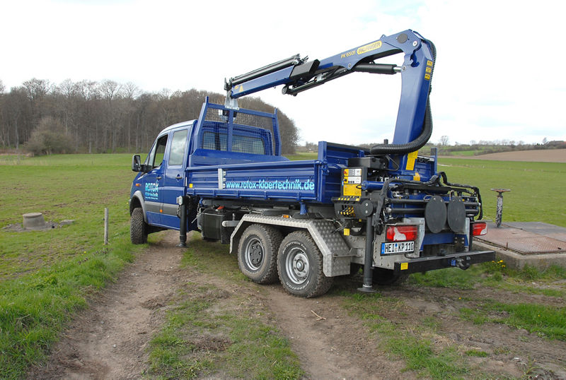 Ladekran PK 6501 auf allradgetriebenem MB Sprinter
