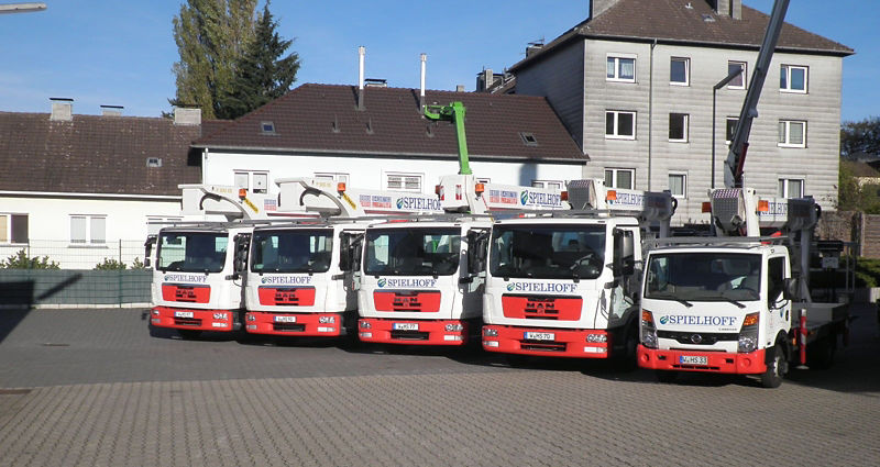 5 neue PALFINGER Hubarbeitsbühnen für Spielhoff