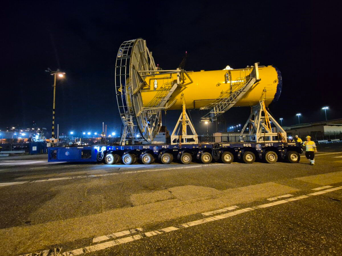PALFINGER MARINE CELEBRATES JIB CRANE PEDESTAL DELIVERY MILESTONE