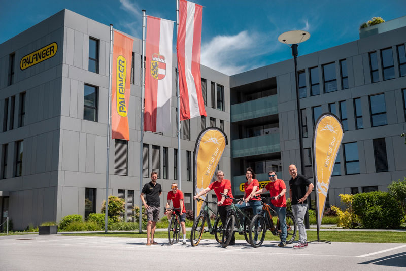 PALFINGER: Mit Schwung und dem PALfit Bike in die Arbeit