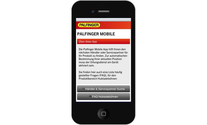 Neue APP für die Servicepartnersuche