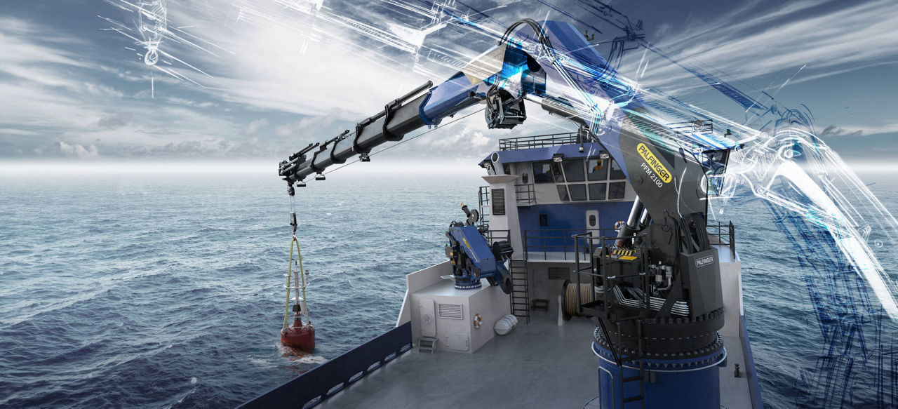 PALFINGER Marine Knuckle Boom Crane combining industry leading innovation with unparalleled resilience in harsh marine environment
