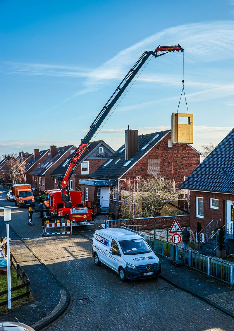 Leistungsstärkster Kran auf Norderney
