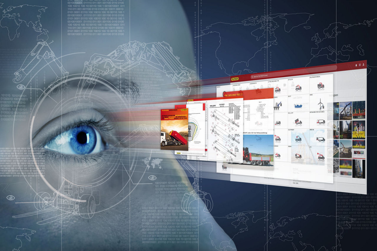 Modern cyber woman with digital eye technolgy