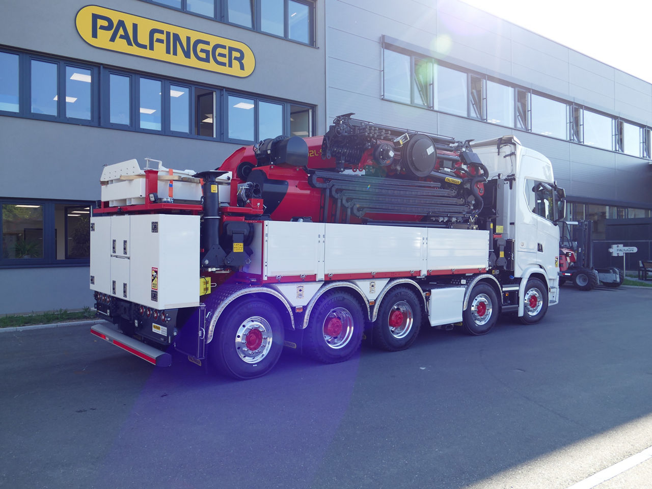 Werksmontage Kranfahrzeug