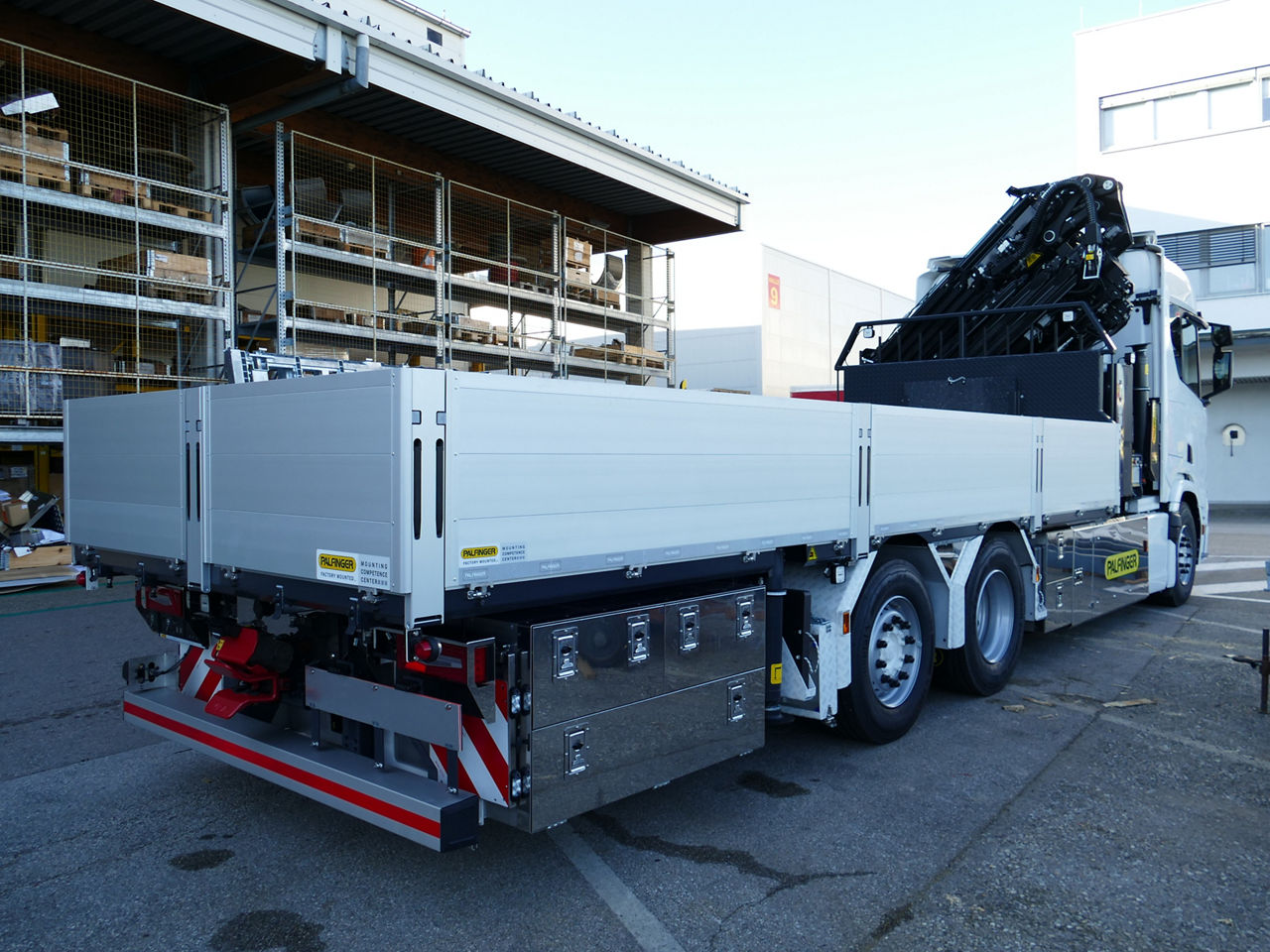 Werksmontage Kranfahrzeug