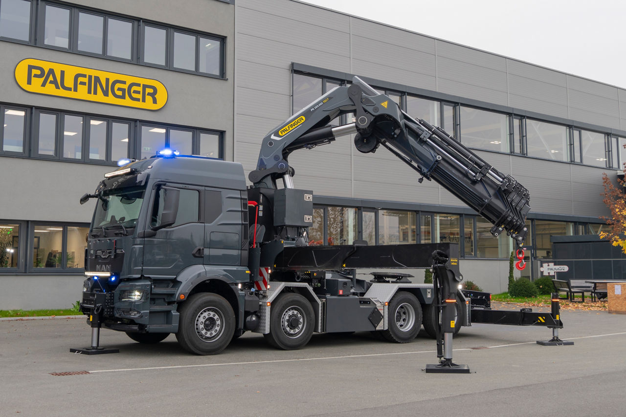 Werksmontage Kranfahrzeug