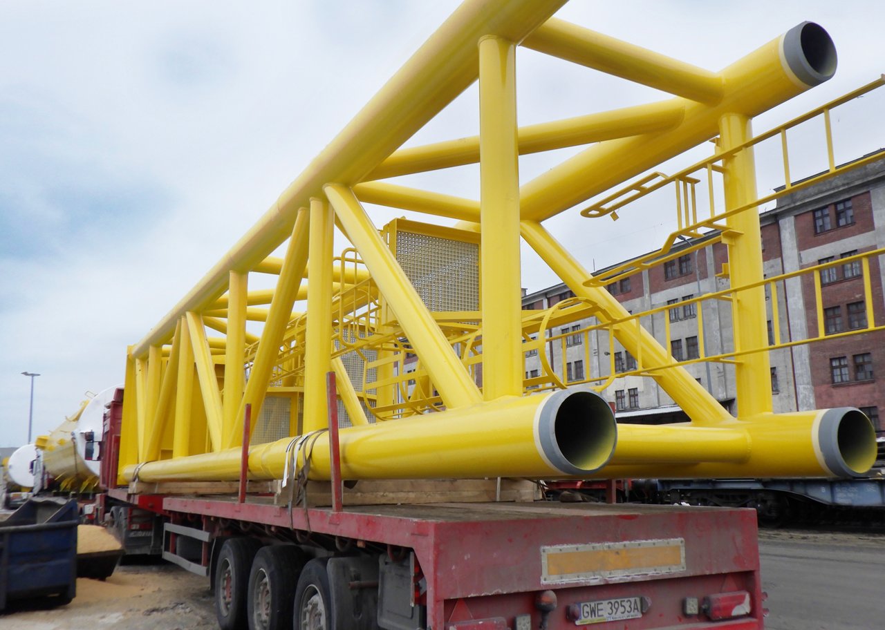 PALFINGER DKF 1600 crane pedestal and boom rest
