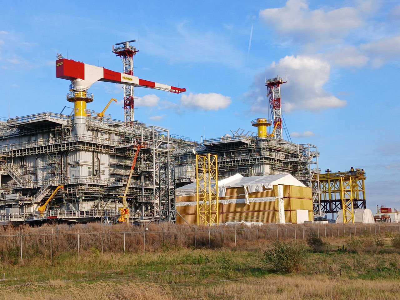 Work in progress on the substations