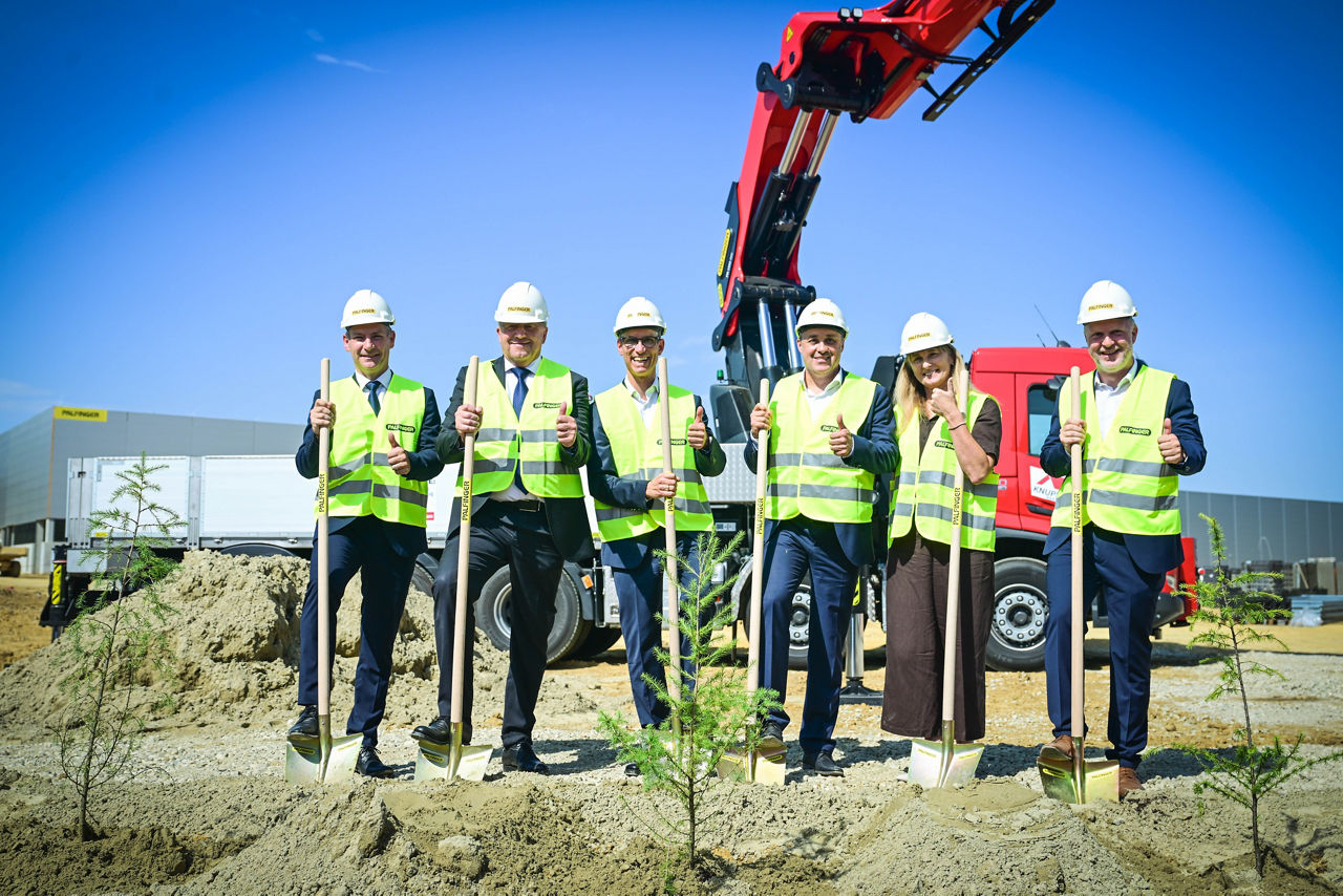 The official groundbreaking ceremony for the new PALFINGER plant in Ormož