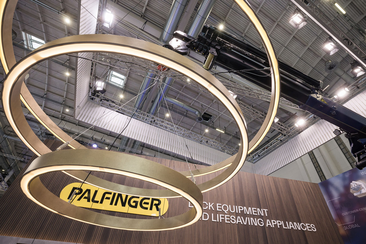 PALFINGER booth at SMM exhibition 2026