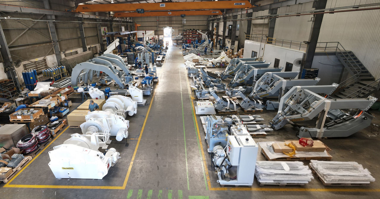 Assembly hall for PALFINGER davit systems in Hanoi, Vietnam
