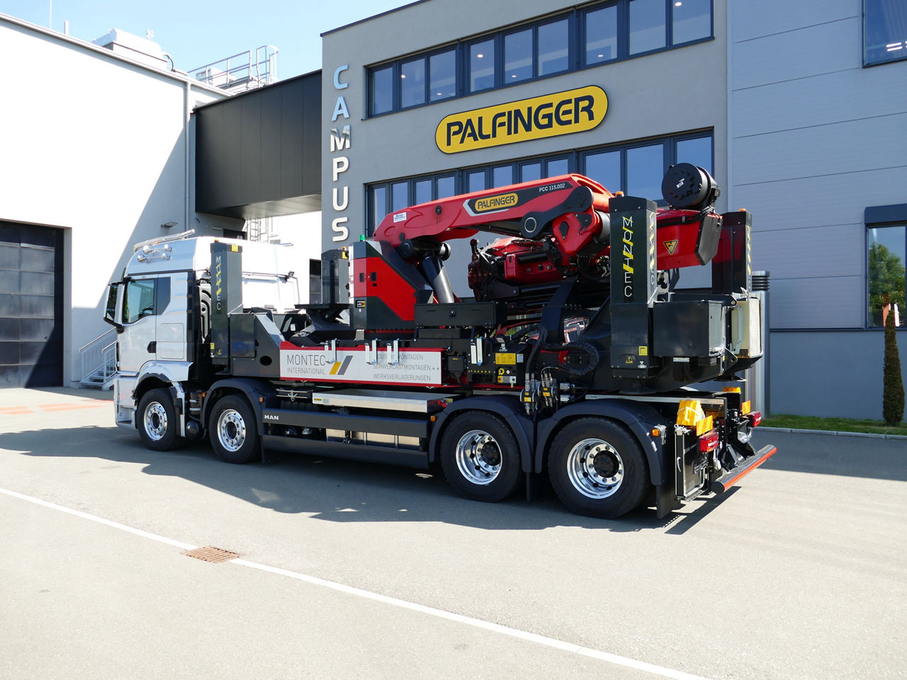 Werksmontage Kranfahrzeug