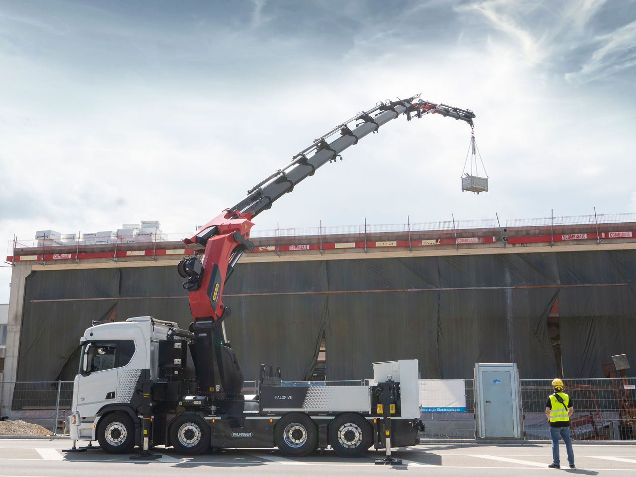 Werksmontage Kranfahrzeug