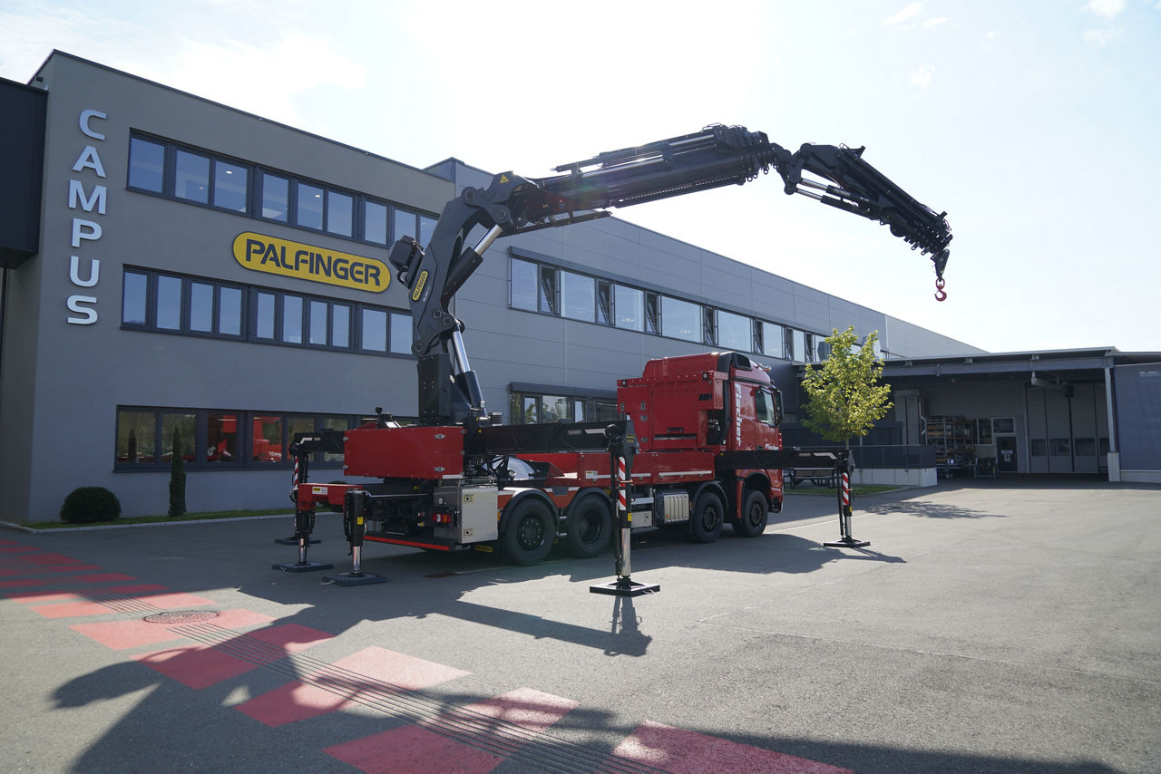 Werksmontage Kranfahrzeug