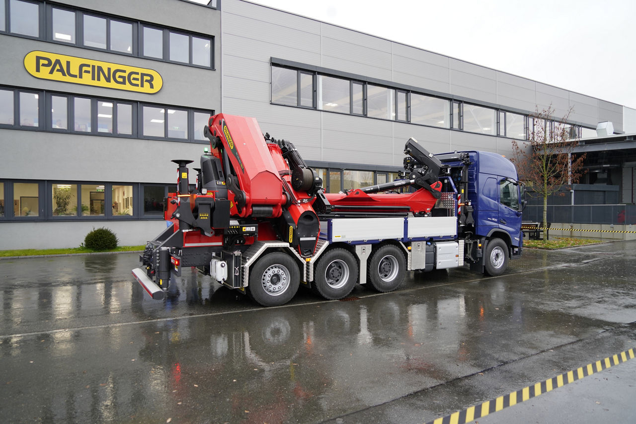 Werksmontage Kranfahrzeug