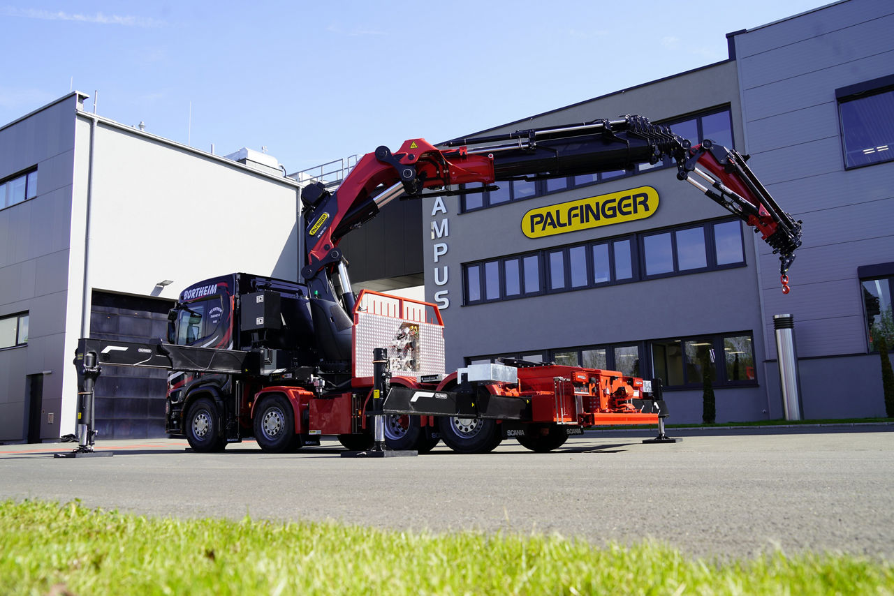 Werksmontage Kranfahrzeug