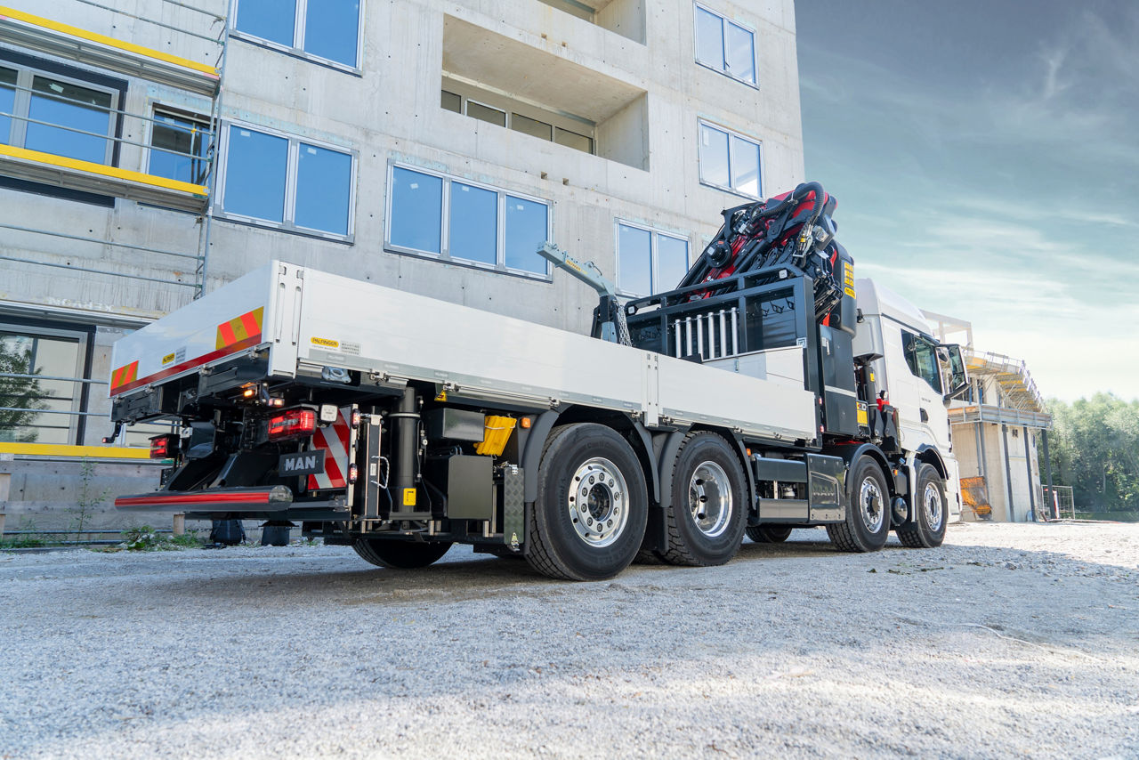 Werksmontage Kranfahrzeug