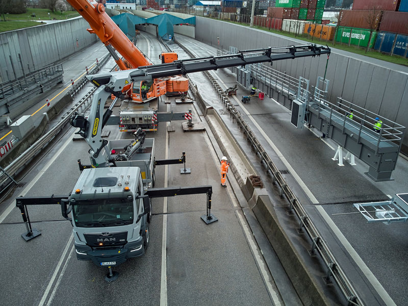 Elbtunnel – Vollsperrung für viele Bauaufgaben genutzt