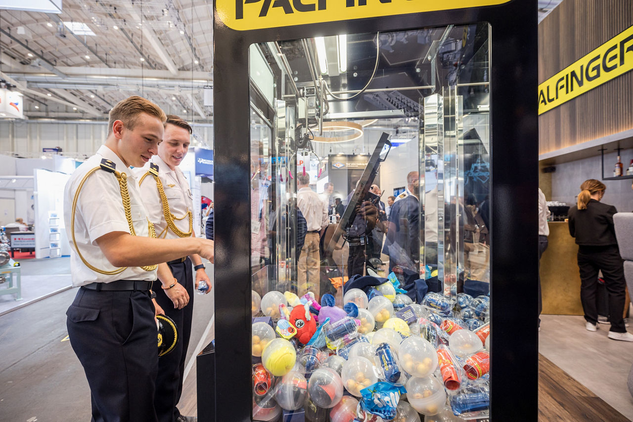 With the claw machine guests had the chance to win exciting prizes
